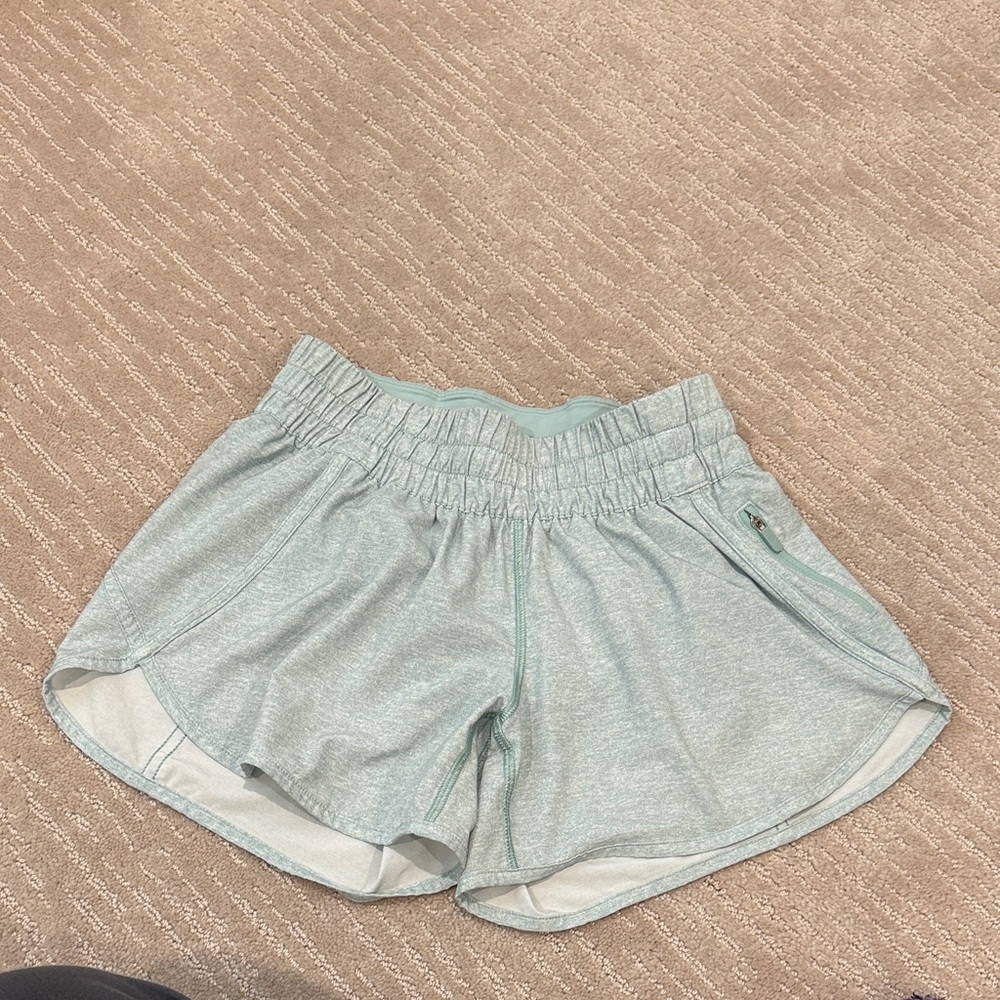 lululemon athletica Light Green Athletic Shorts